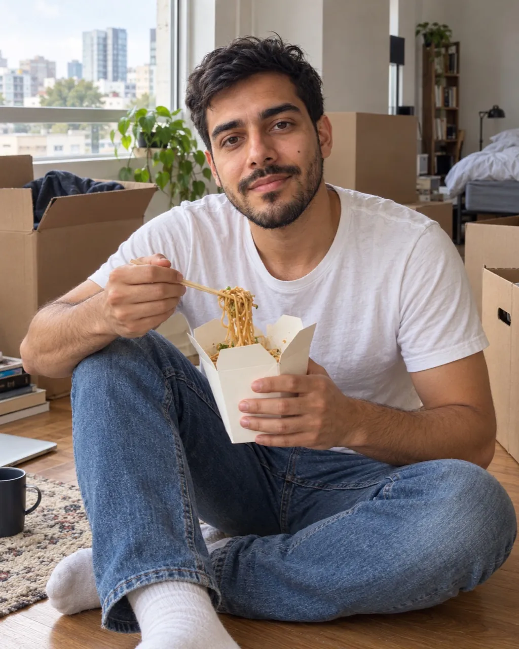Age progression photoshoot sample: First apartment