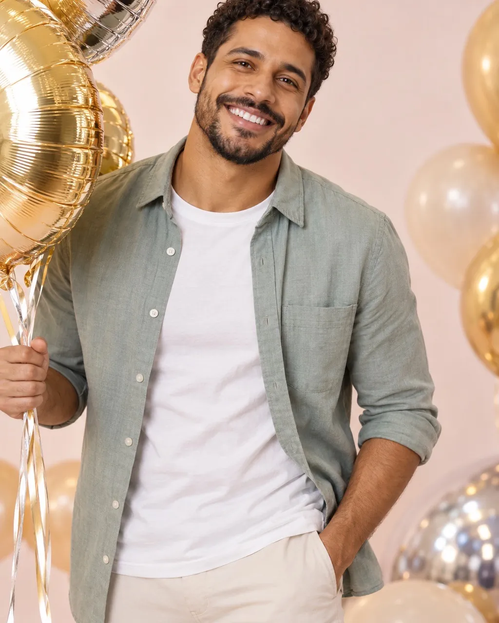 Birthday photoshoot sample: Number balloons