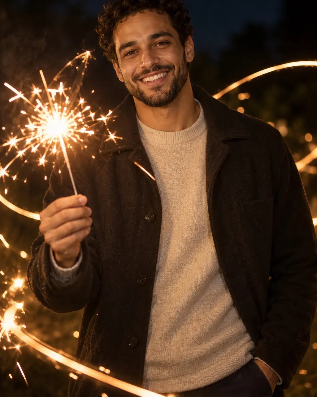 Birthday photoshoot sample: Sparkler night