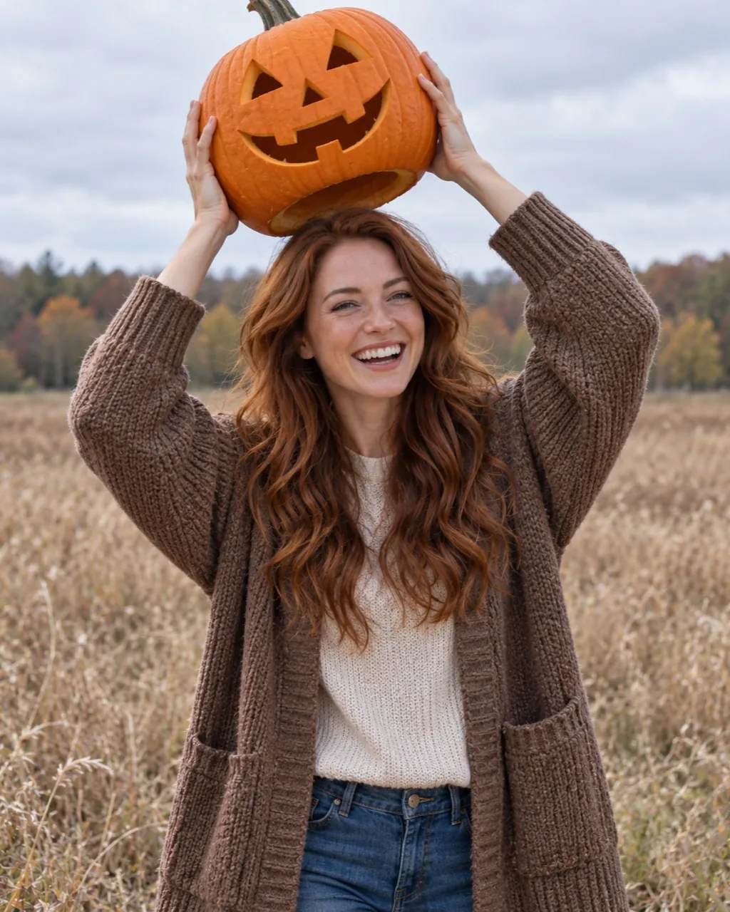 Pumpkin photoshoot sample: Lifting it off