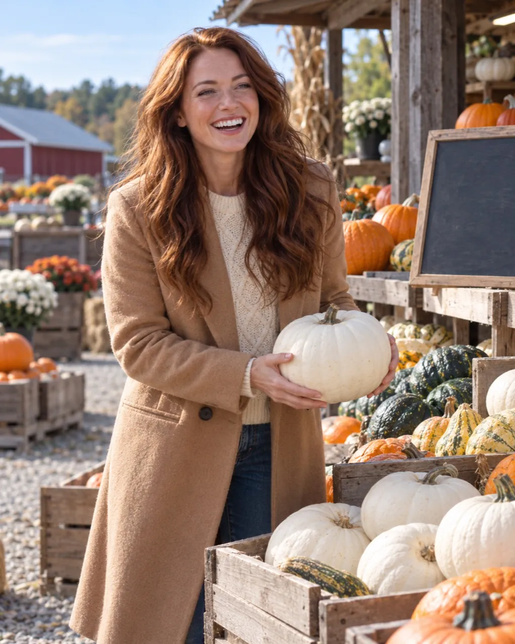 Pumpkin photoshoot sample: Pumpkin stand